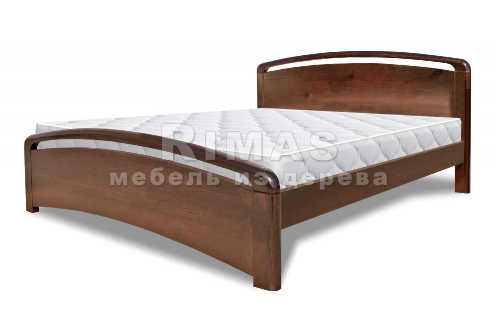 Кровать «Катания (изогнутая)» из массива дерева