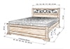 Кровать «Эстель» из массива дерева