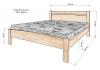 Кровать «Луара» из массива дерева