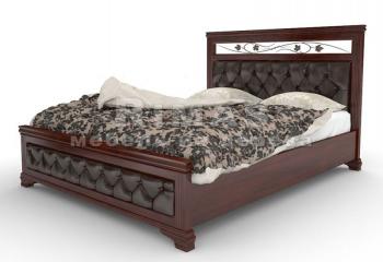 Полутороспальная кровать из сосны «Лира (мягкая)»