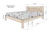 Кровать «Таранто» из массива дерева
