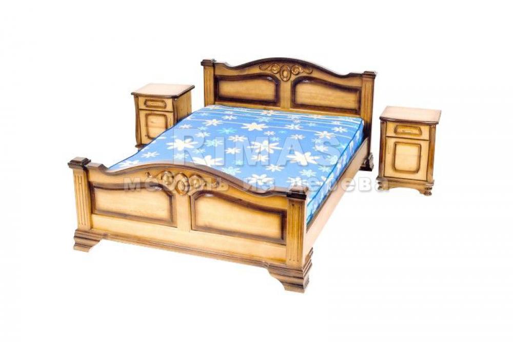 Кровать «Модена» из массива дерева
