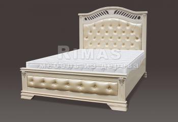 Двуспальная кровать из сосны «Валенсия (мягкая)»