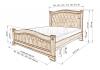Кровать «Аликанте» из массива дерева