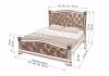 Кровать «Апулия (мягкая)» из массива дерева